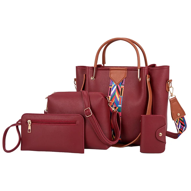

2021Newest Handbags Women 3 Pcs Set Designer Shoulder Ladies Crossbody Bag