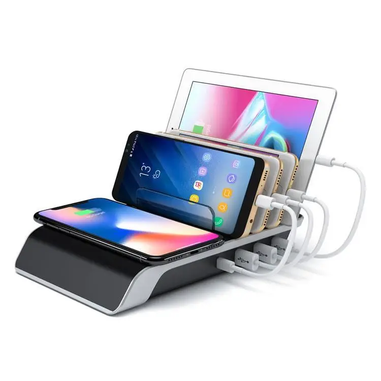 

Wireless charger station for multiple phones holder HOPyj 4 in 1 wireless charging station for cell phone