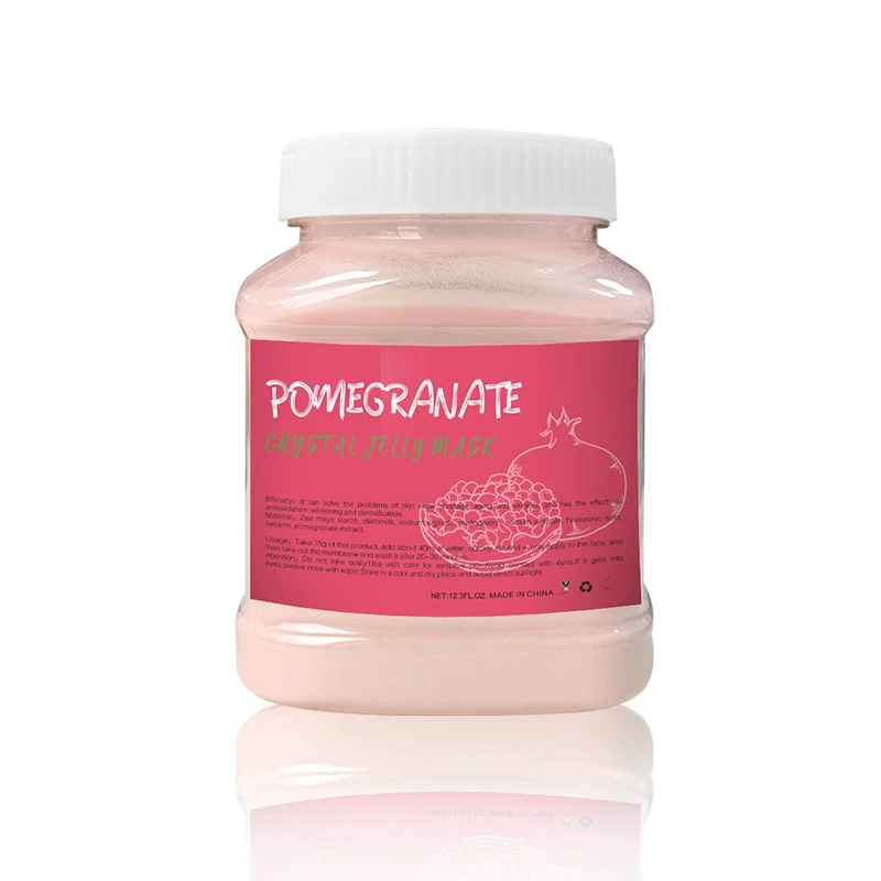 

ODM 500G own brand pomegranate jelly powder mask moisturizing anti-aging soothing facial organic natural whitening mask powder