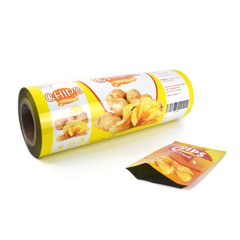 Aluminum Foil Food Packaging Film / Plastic Printed Laminated Packing
