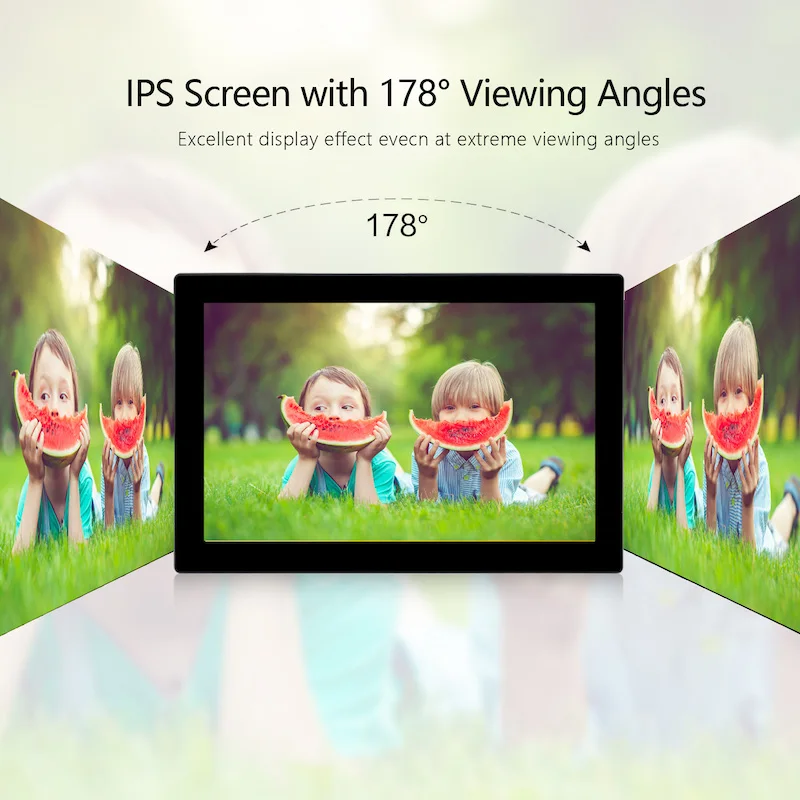 Ssa Wifi Digital Photo Frame 10 Inch Ips Touch Screen Hd Display,16gb Storage,Autorotate,Share