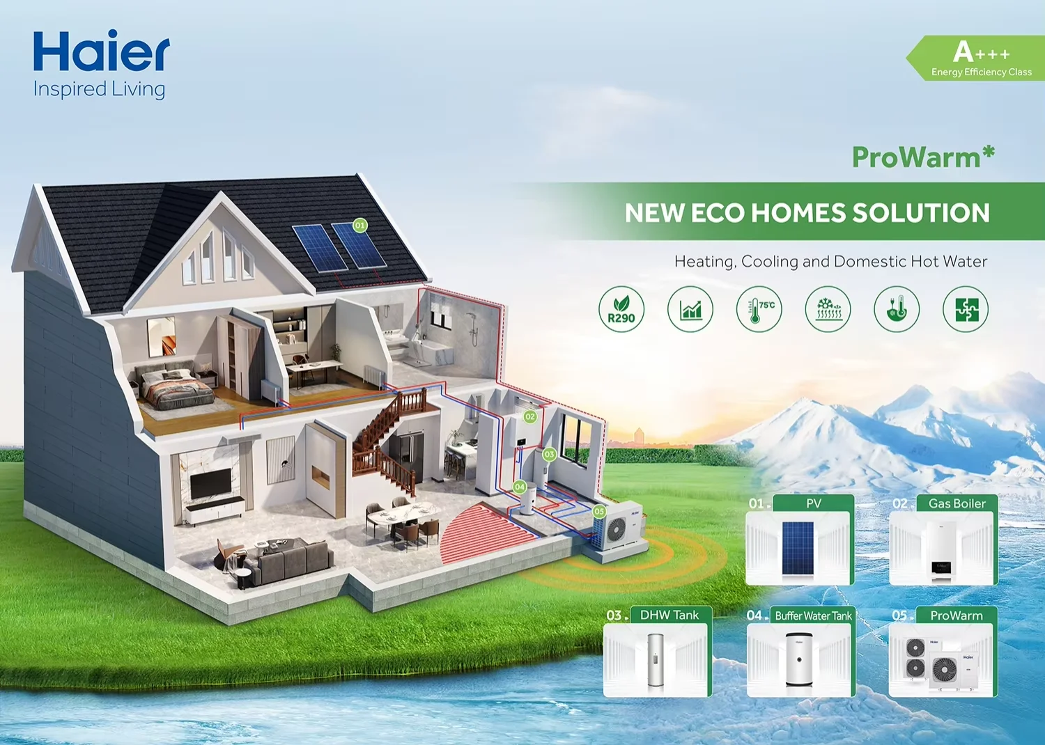 Hybrid Heat Pump, R290, Inverter, 8kW, 10kW - detail 18