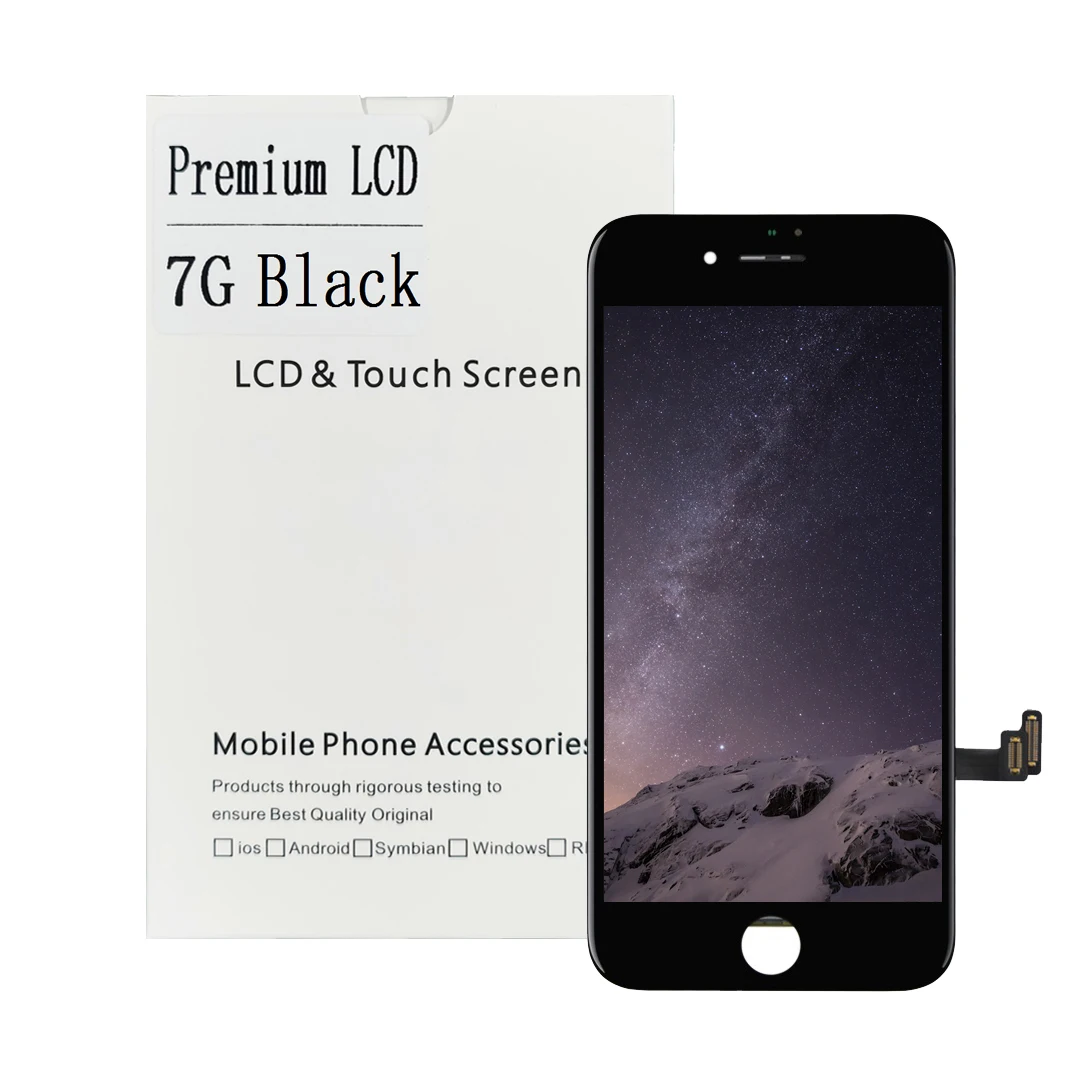 

Wholesale Price China Factory Mobile Phone Touch Screen For Iphone 7g Screen Replacement, White and black