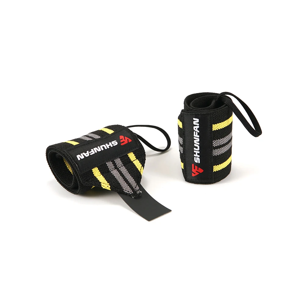 

Customized Adjustable Wrist Wraps Polyester Weight Lifting Workout Wrist Wraps