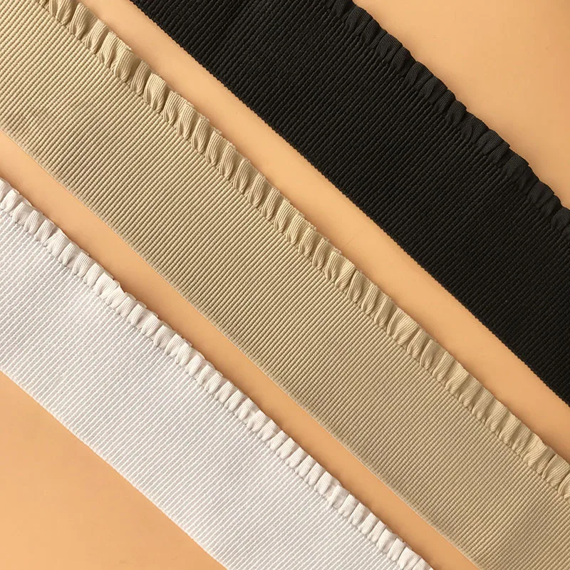 

Nylon lace wavy Ruffle elastic band waistband elastic band customization