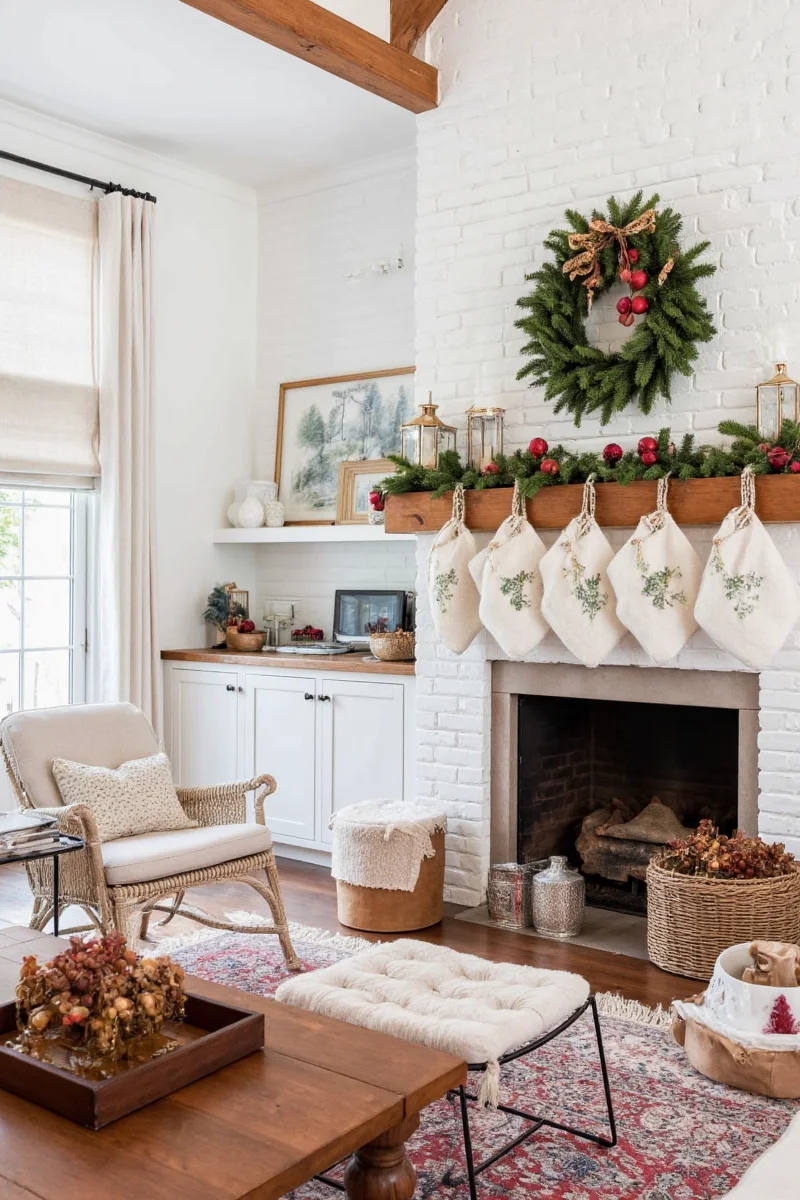 Child-friendly Christmas tree with secure base and durable ornaments