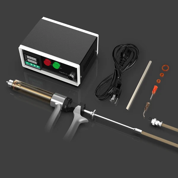 
2019 Hot Sale Customized Wholesale Filling Machine Electronic CBD Vape Pen Cartridge Filler gun with Temperature Control Box 