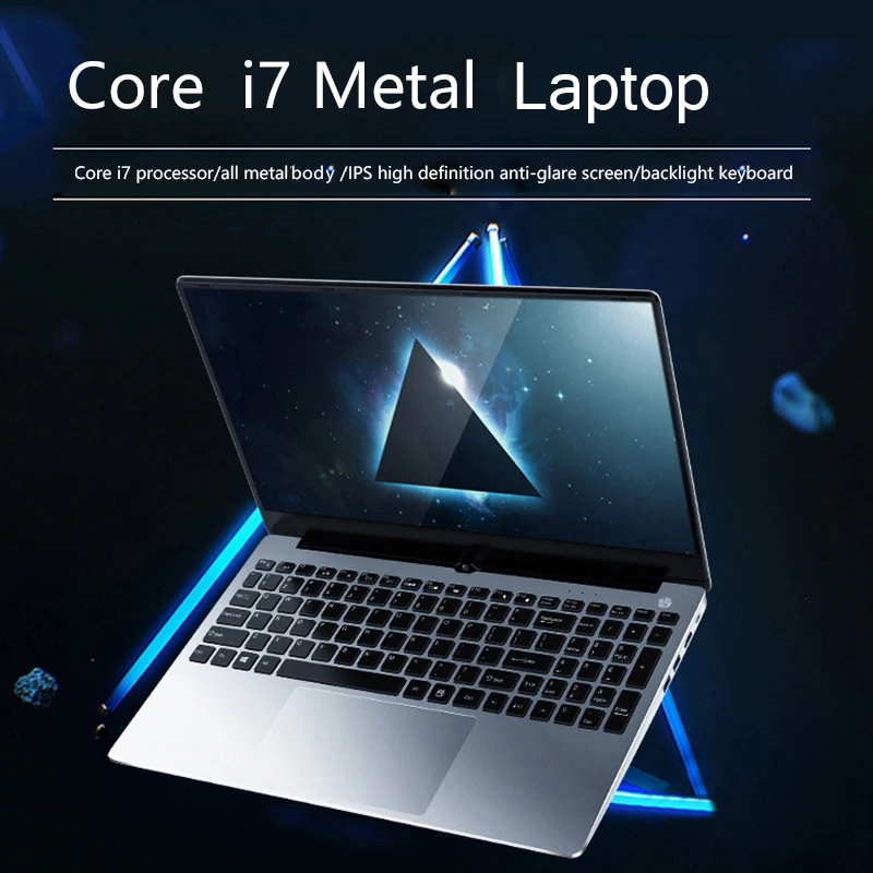 15.6 inch i7 Laptops With 8G RAM 2.5 inch HDD SSD Ultrabook Win10 Notebook Computer business&Office