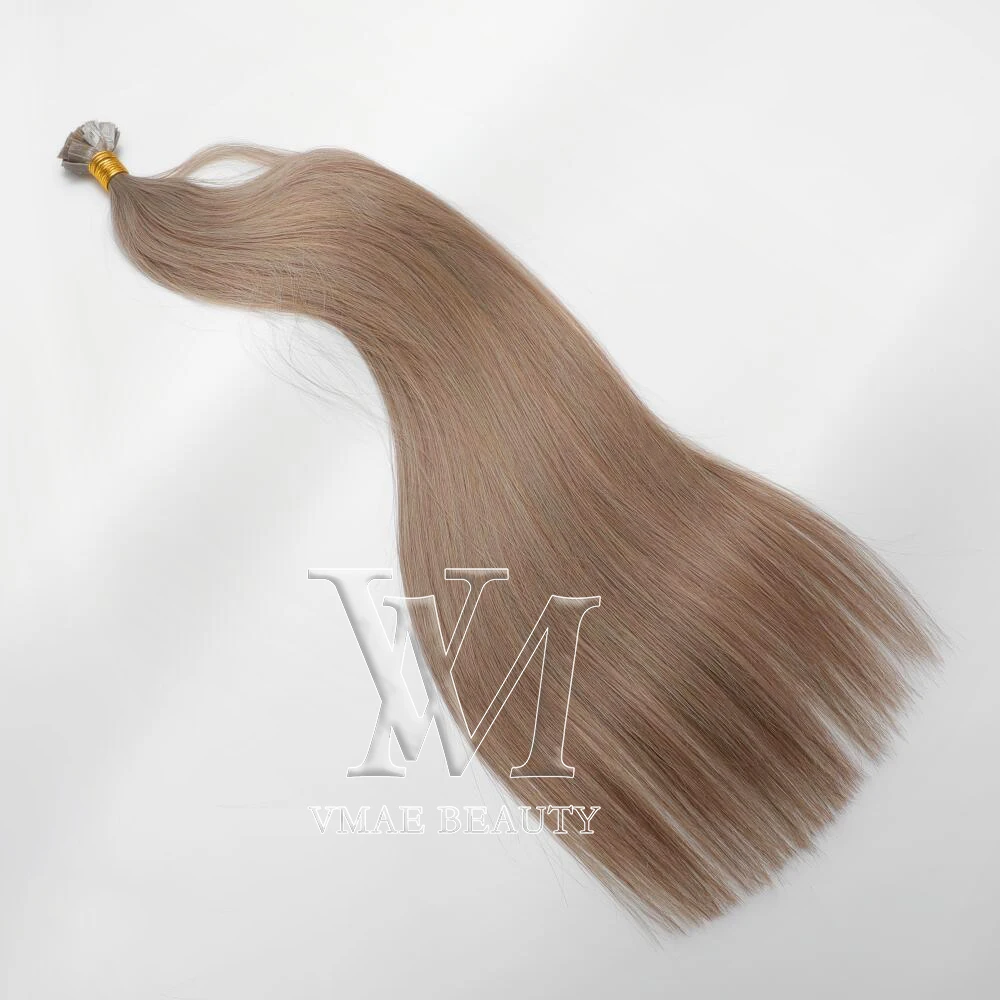 

VMAE Remy Virgin 100g 18#Color Double Drawn Silk Straight Flat Tip Pre Bonded Keratin Hair Human Hair Extension