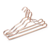 

Chinese manufacturer wholesale women clothes hangers rose gold metal hanger with clips personalized hangers