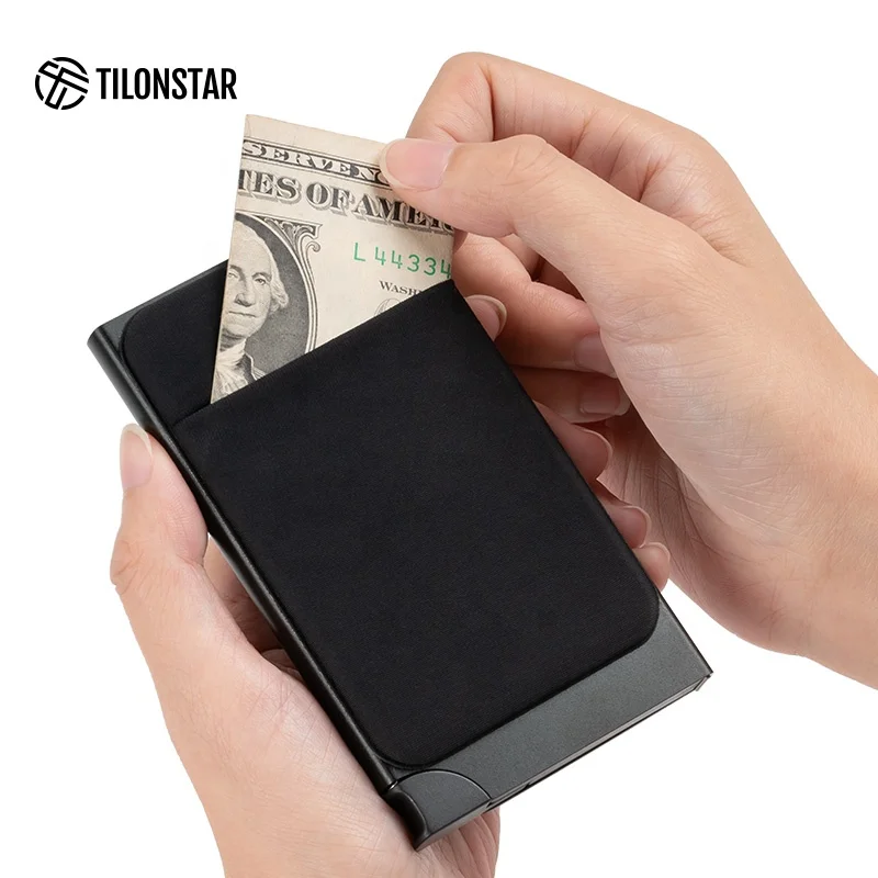 

Newly Men Card Holder Wallet Front Pocket Wallet Rfid Card Case Smart Wallet For Women