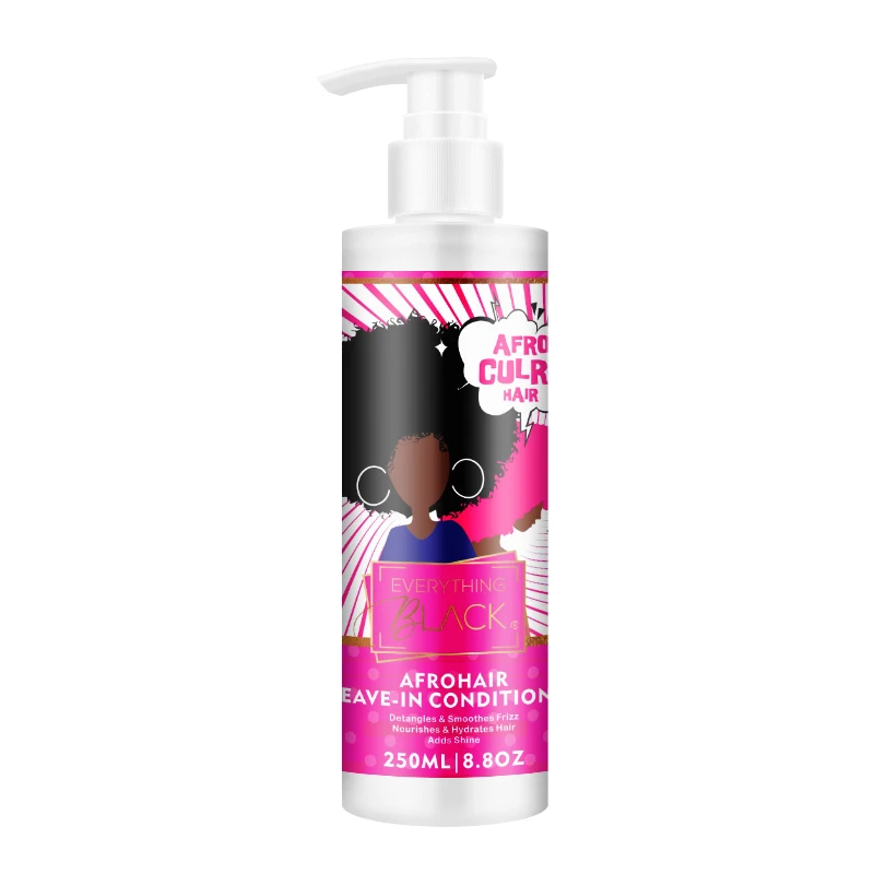 

EVERYTHINGBLACK Brand 4b 4c afro hair treatment leave in conditioner for curly hair detangler smooth moisturizing