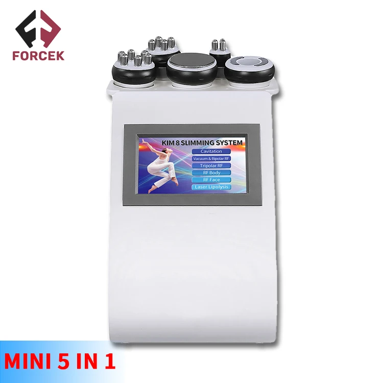 

Multi-function Mini Cavitation Lipo Laser Machine Lipolaser Ultrasound Skin Tightening 5 In 1 40k Ultrasonic Cavitation Machine