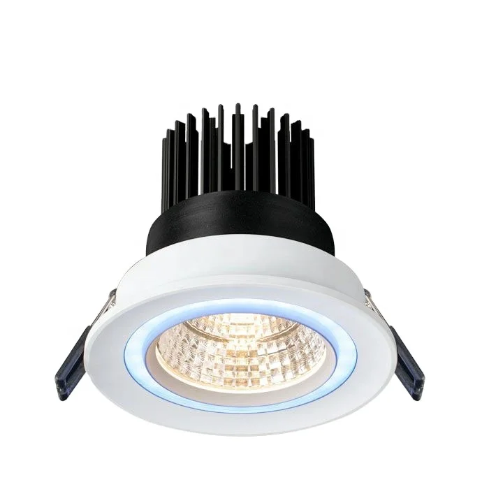 Factory price 12w 20w anti glare blue yellow white color recessed square adjustable cob 30w led downlight