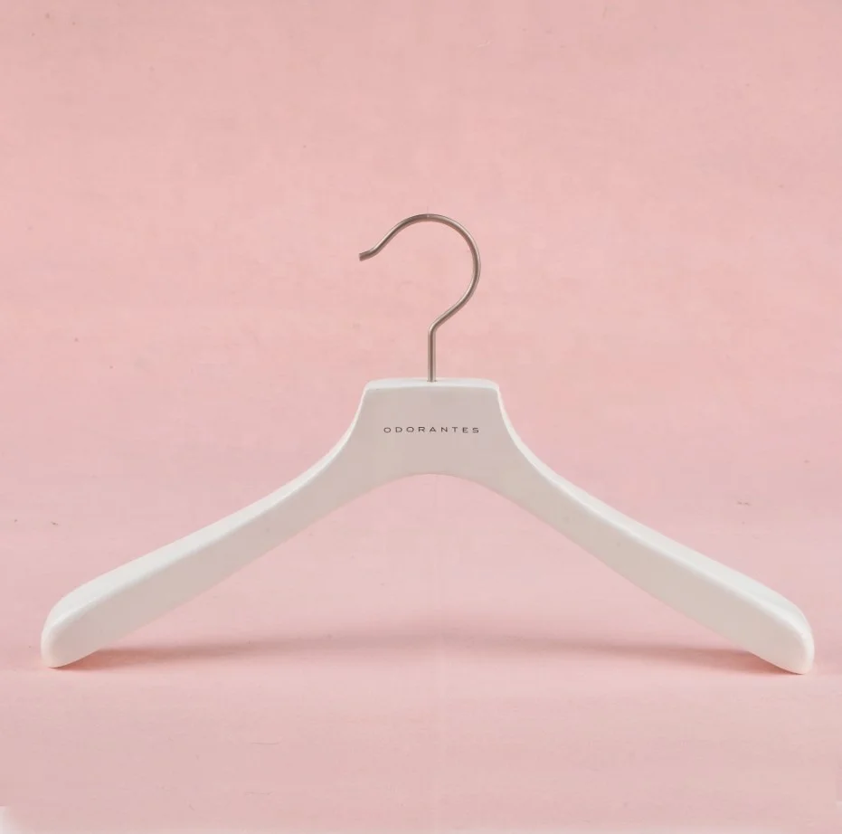 

Manufacturer Wholesale white hanger custom logo hanger luxury beech Wood hanger for coat, White/customized