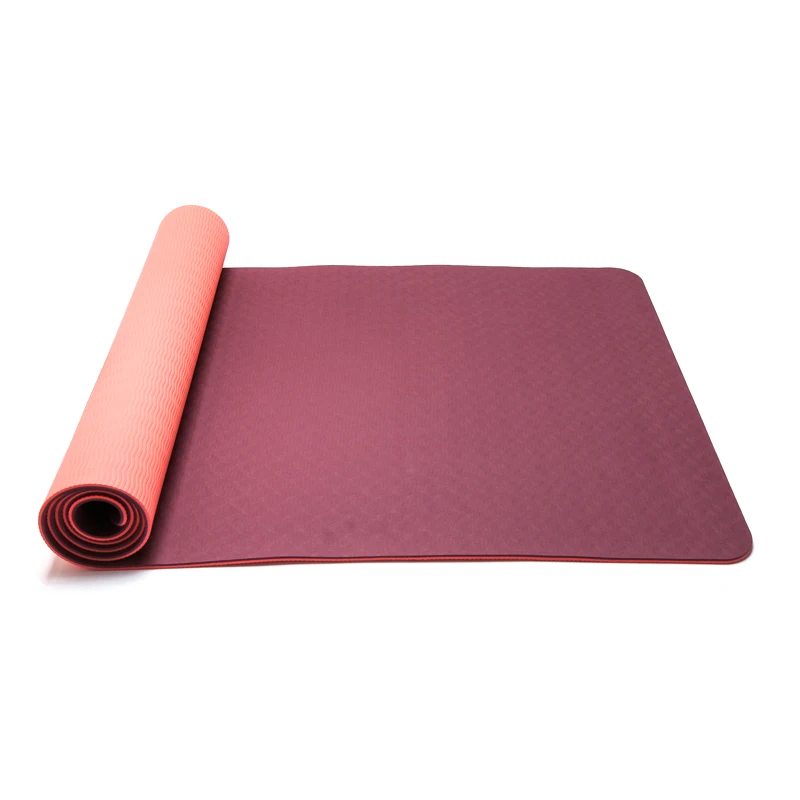 

Keepeak Eco Friendly Durable Custom Logo Print Tpe Yoga Mat Cheap Thick Fitness Foldable Travel Exercise Yoga Mat