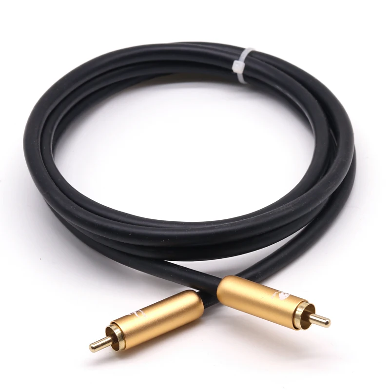 

GOLLEY LION High Quality Gold 1m 5m RCA Connector Cable Hifi Male to Male Car Audio RCA Cables, Customizable