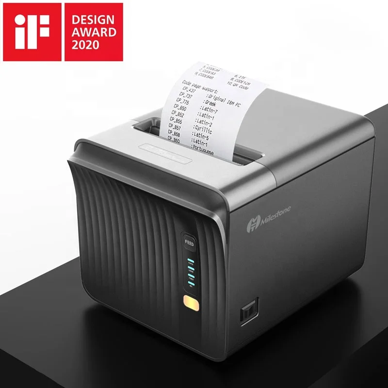 

Milestone Printer 250mm/s High speed MHT-P80A Kitchen receipt printer wifi com Lan USB ports 80mm pos thermal printer
