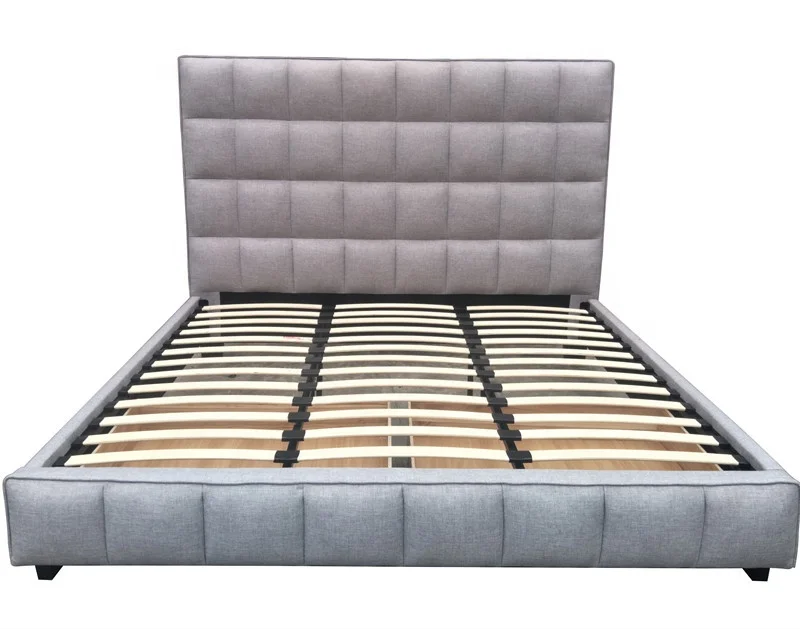 

storage function bed King bed platform bedroom furniture fabric modern style bed with storage drawers