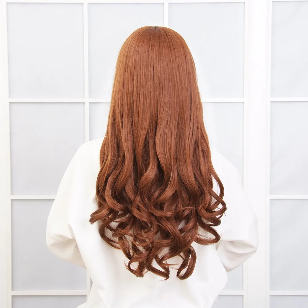 

Various Colors Low Moq Big Wave Fluffy Wig Fashion Hair Wig Synthetic Wave Wig Bangs, 1 color