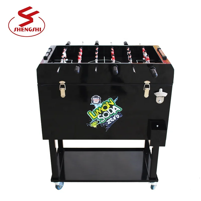 High Quality Metal Customized Cooler Cart With Foosball Table Buy