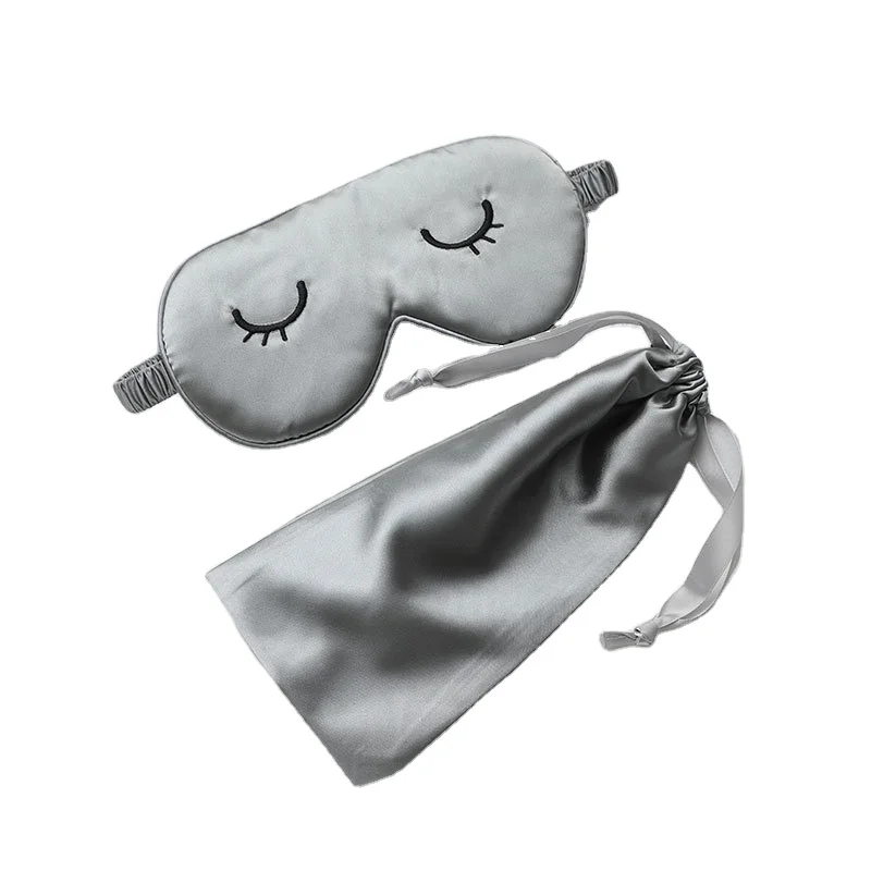 

New Fashion Sleep Eye Mask Satin Sleep Eye Mask Low MOQ Silk Eye Mask, Customized color