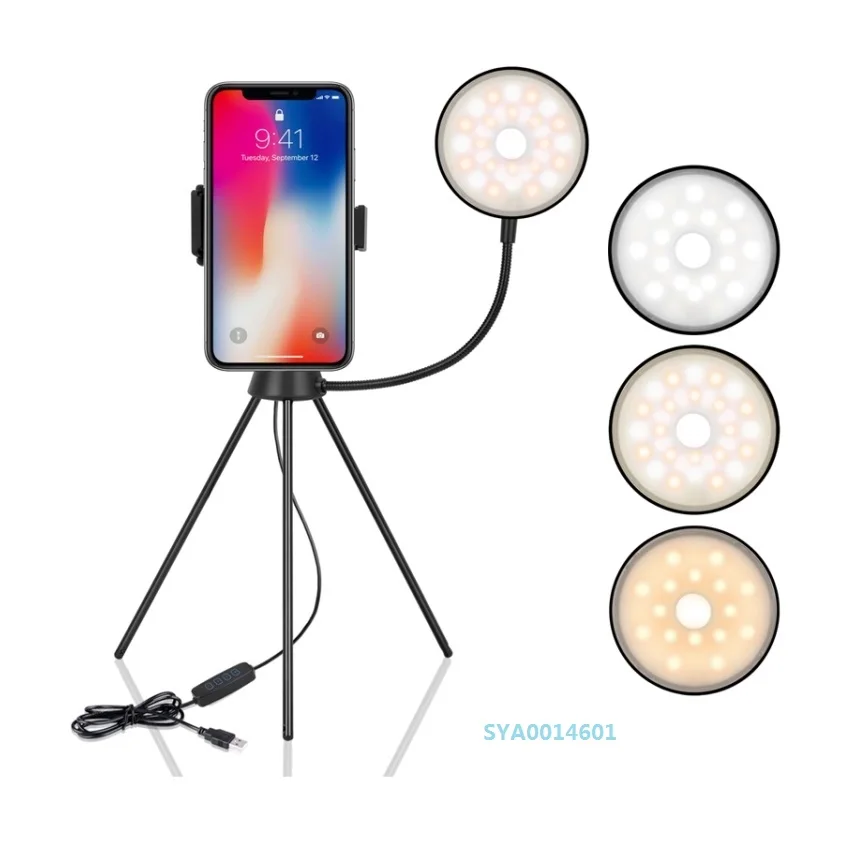 

Manufacturer Selfie Ring Light Portable Video LED Ring Fill Light Super Brightness Ring Lamp with Phone Stand Holder