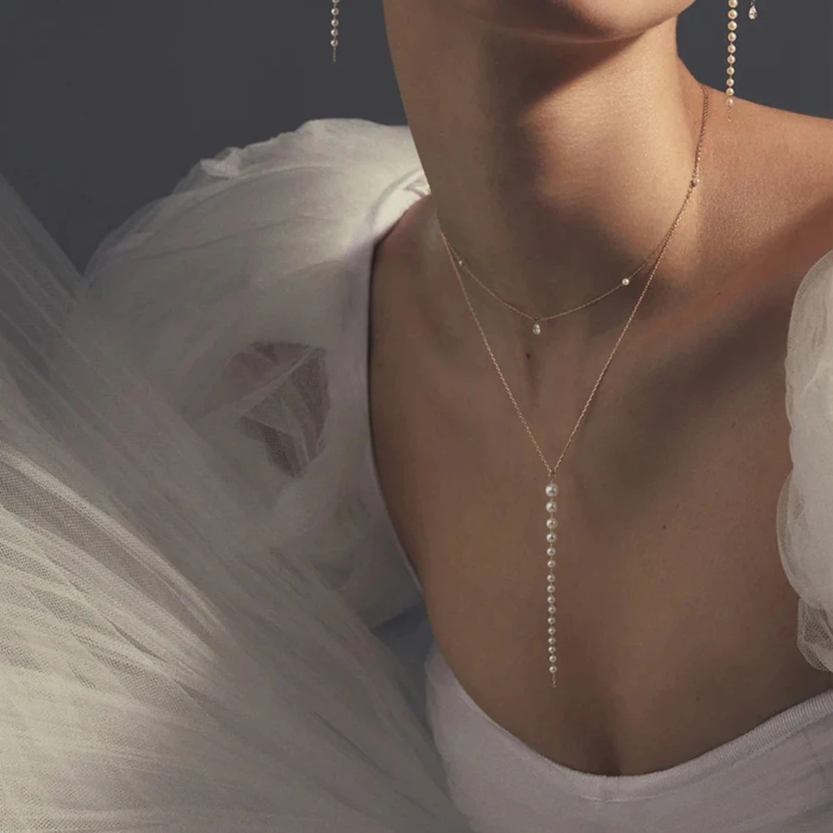 

J&D Minimalist New Stainless Steel Simple Jewelry 18K PVD Gold 5A High Quality Pearl Pendant Necklace