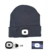 Custom Autumn and winter warm knit beanie led wholesale hat