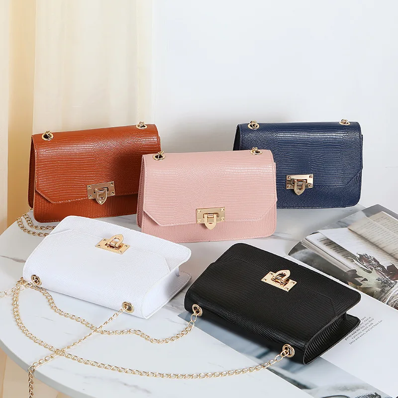 

G241 2021 New Arrival Fashion Women Shoulder Hand Bags Custom Lady Crossbody Bag Chain Purse, White, blue, black, pink, brown