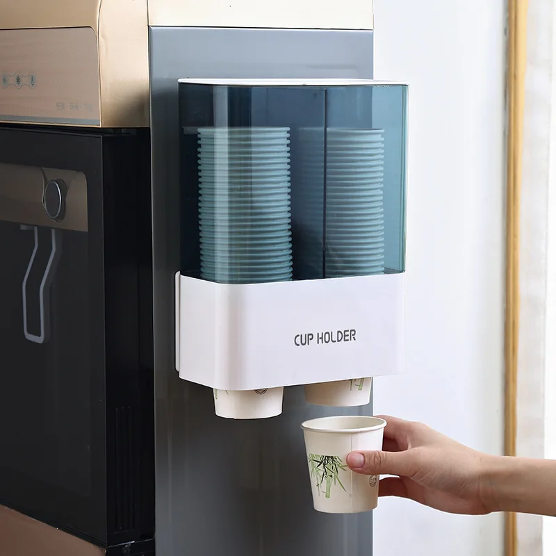 

Disposable Cup Holder Automatic Cup Taker Paper Wall-mounted Household Water Dispenser Cup Storage Rack