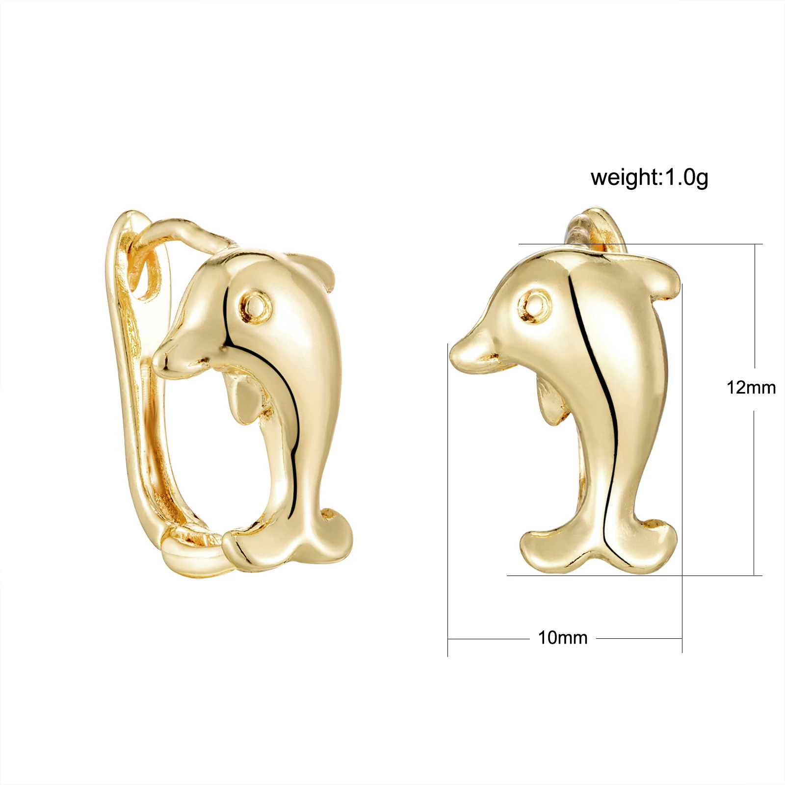 

Elfic 14k gold plated wholesale fancy small gold earrings woman ladies earrings designs pictures designs for party girls