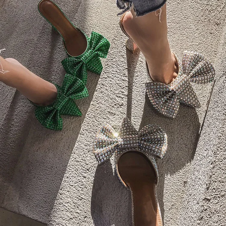 

Popular explosion model and rhinestone bow wine club heel pumps for sexy ladies