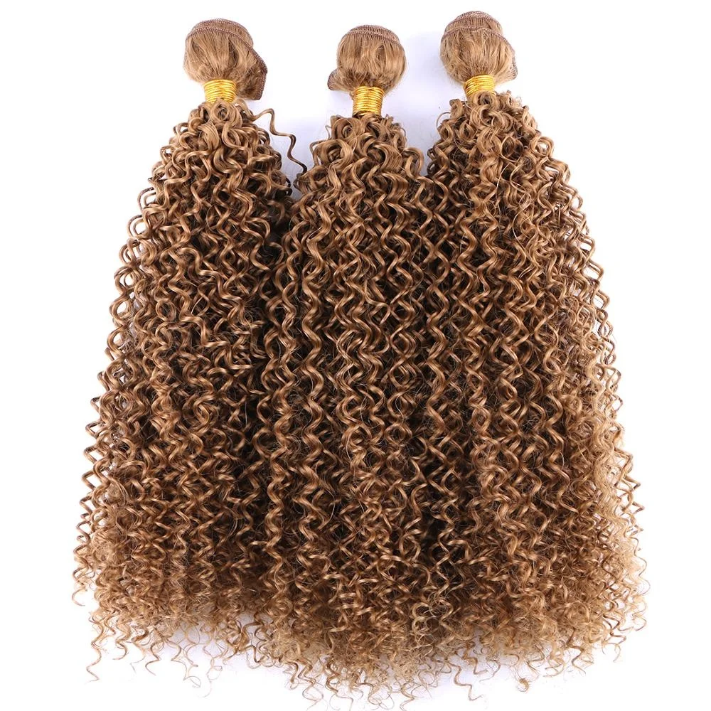 

Wholesale Kinky Curly 27 Honey Remy Hair Extensions Brazilian Natural Bohemian Remy Human Hair Extension