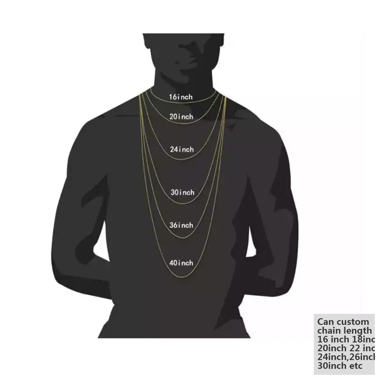 Men Snake Chain For Pendant Necklace 