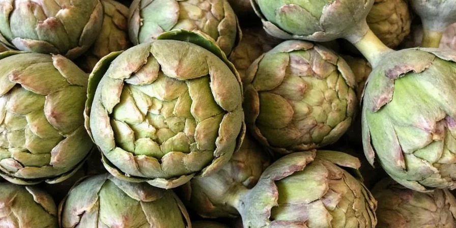 Close-up of spices used in Spanish artichoke dishes