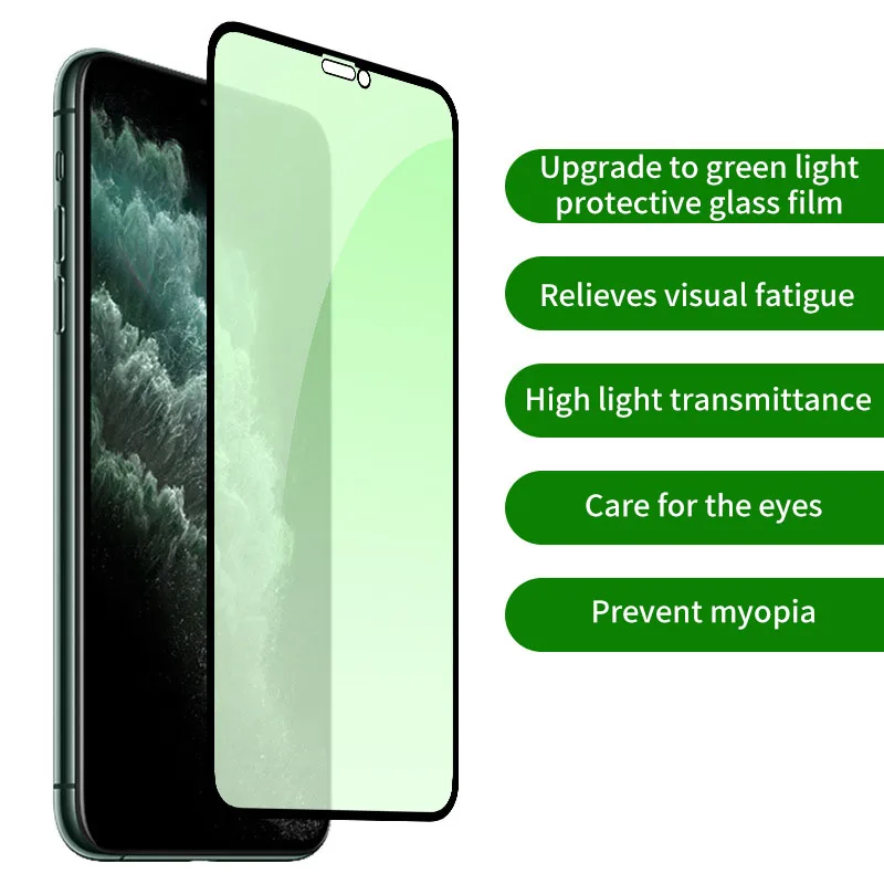 Anti Blue Green Tempered Glass Eye Protection Screen Protector For
