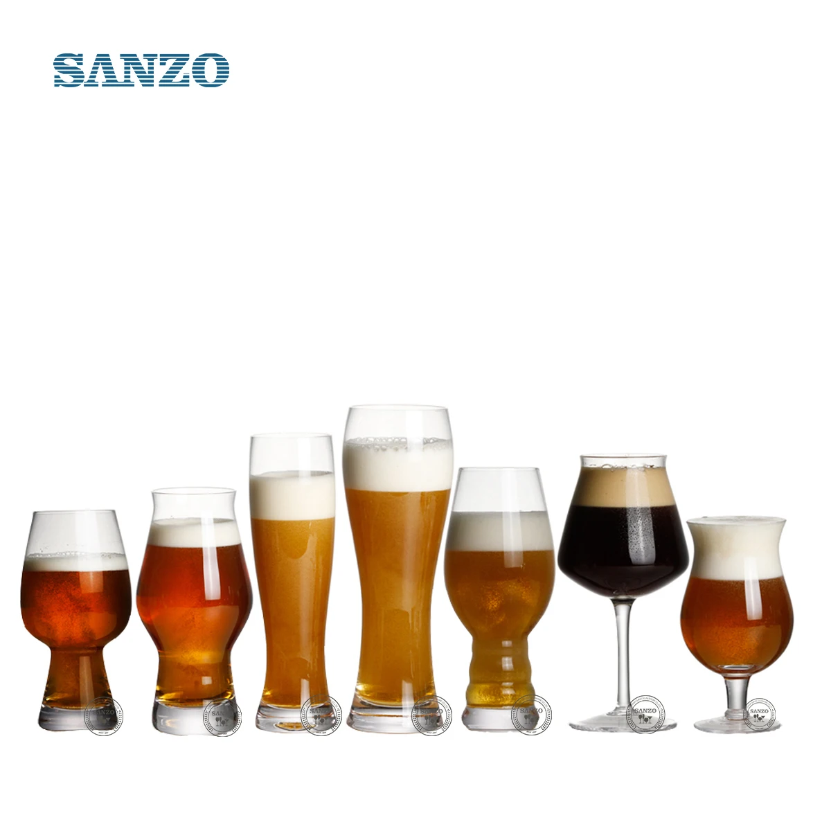 

60000..Z,Sanzo Hot Sale Lead Free Crystal Beer Stein Glass Cups Set Customized With Stock, Clear