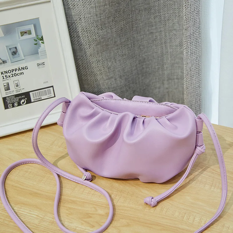 

2020 New Fashion Summer Women Net Red Shoulder Crossbody Bag Womens chins Clouds bag, White, black, violet, orange