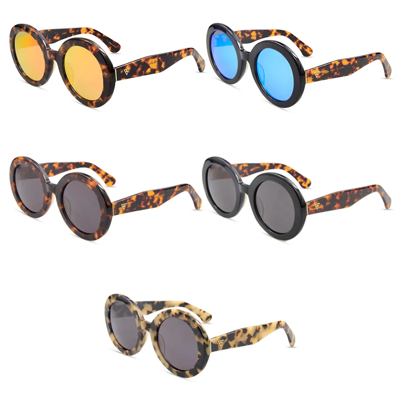 

Italian Brand Sunglasses Retro Sunglasses Lentes Plegables Eyeglasses Print Unisex Black Acetate CE 5 Pcs Adult Logo