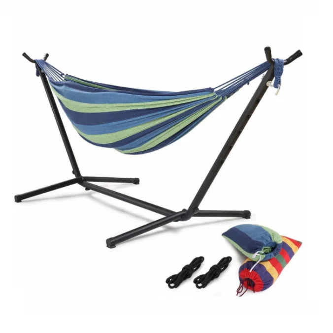 

New style outdoor camping picnic outdoor garden folding hammock stand and hammock