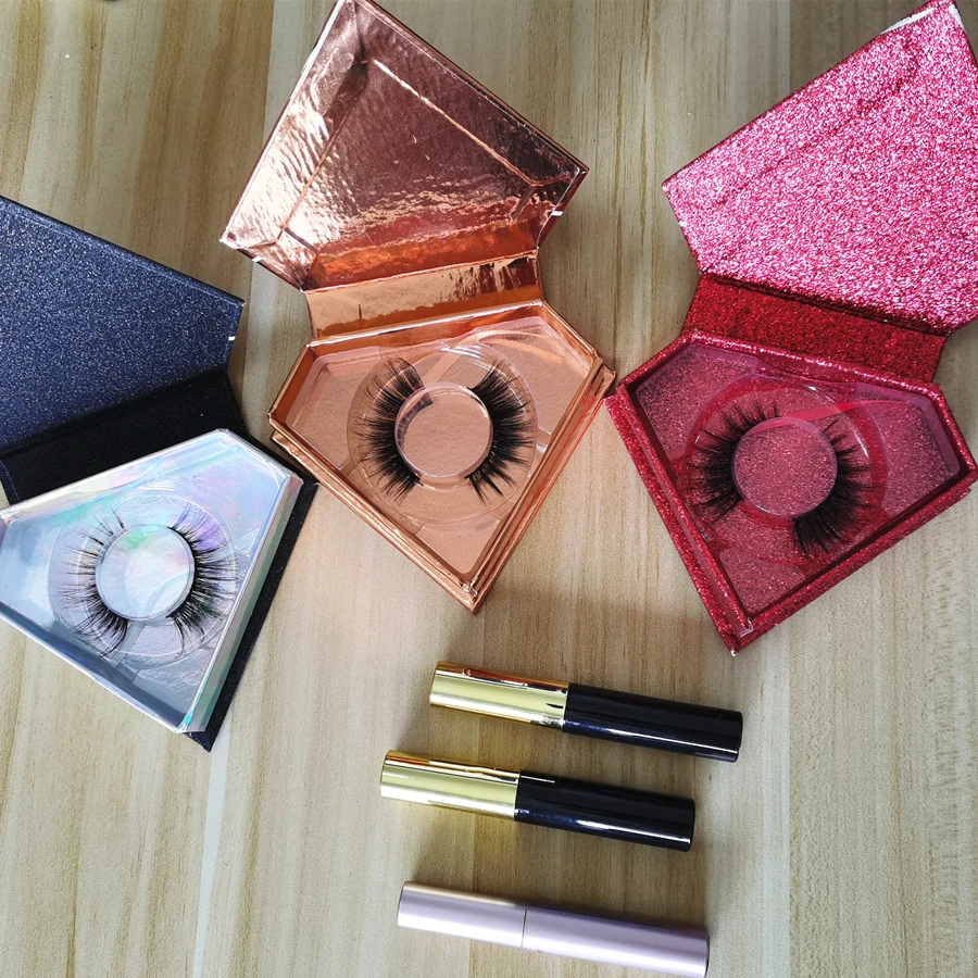 

fluffy 20mm eyelash vendor customized boxes lashes3d wholesale 20mm faux mink eyelash packaging cases