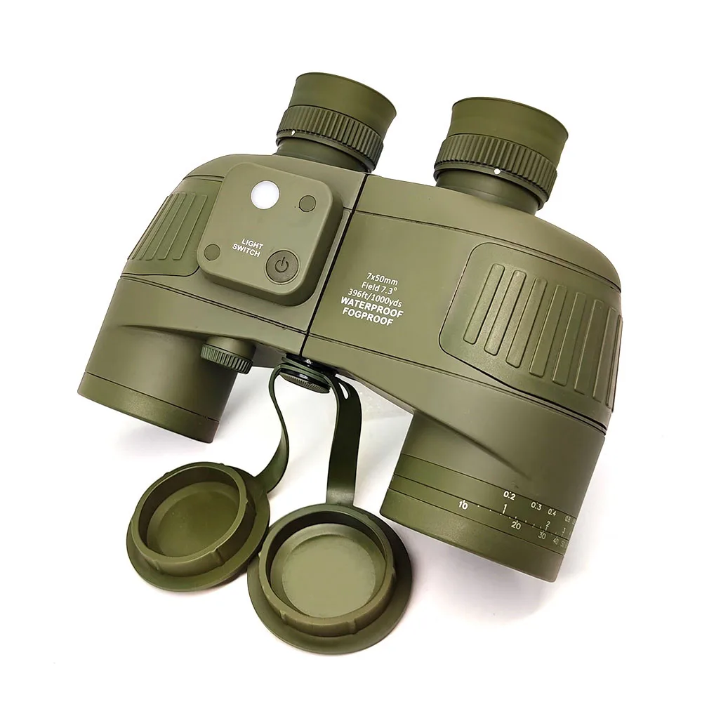 

Waterproof Marine Binoculars High-End Waterproof 7X50 10X50 Binoculars Telescope with Rangefinder Compass