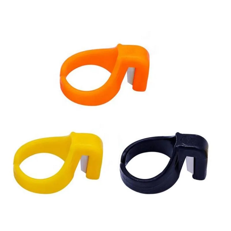 

3PCS/set Sewing tool finger knife Textile packaging rope cutting finger knife Plastic yarn scissors sewing ring cut
