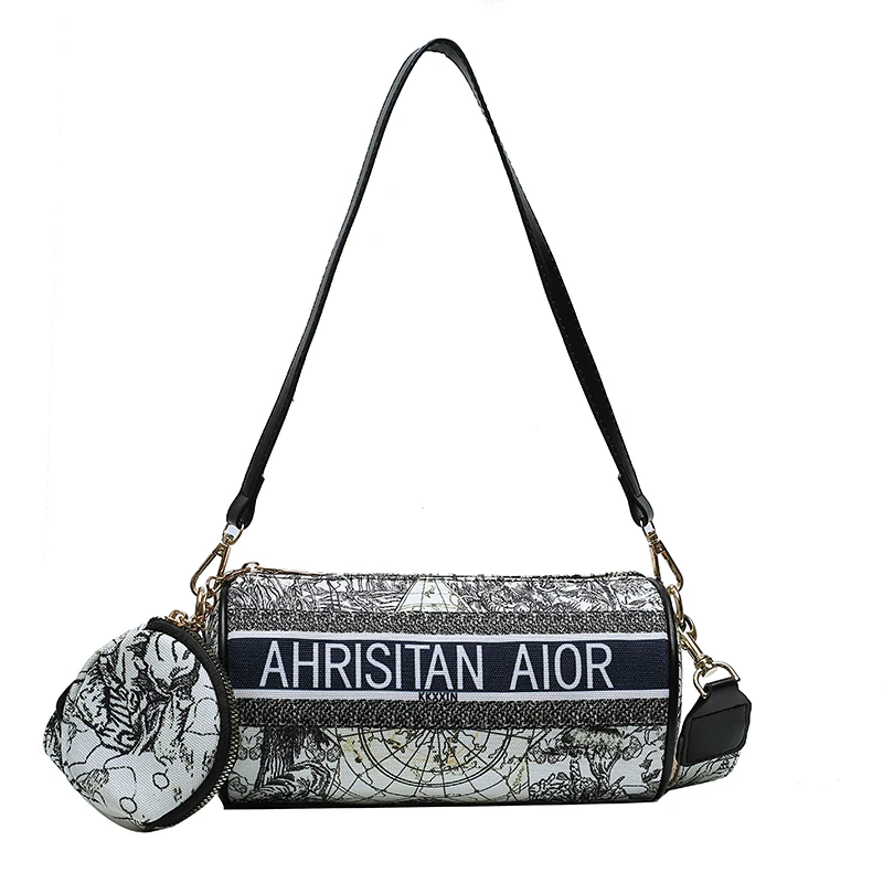 

Wholesale Texture Single Shoulder Fancy Lady Handbags Fashionable Elegant Canvas Handbags, Multi colors