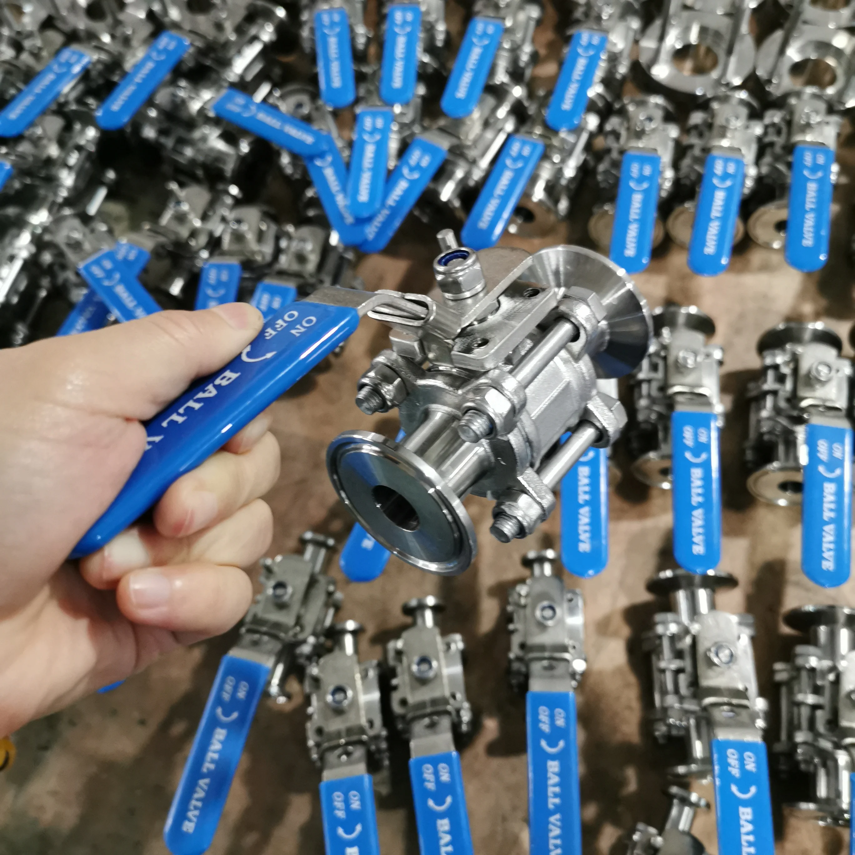 

Stainless Steel 1/2" Encapsulated Tri-Clamp Ball Valve