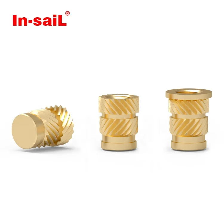 

Customized M2 M3 M4 M5 M6 M8 brass threaded heat set inserts for 3D Printing and laptop