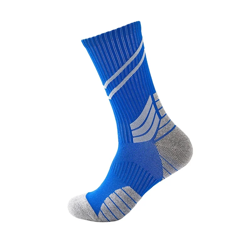 

High Quality Breathable anti slip compression thick Badminton Basketball Running men sport socks custom cotton, Picture