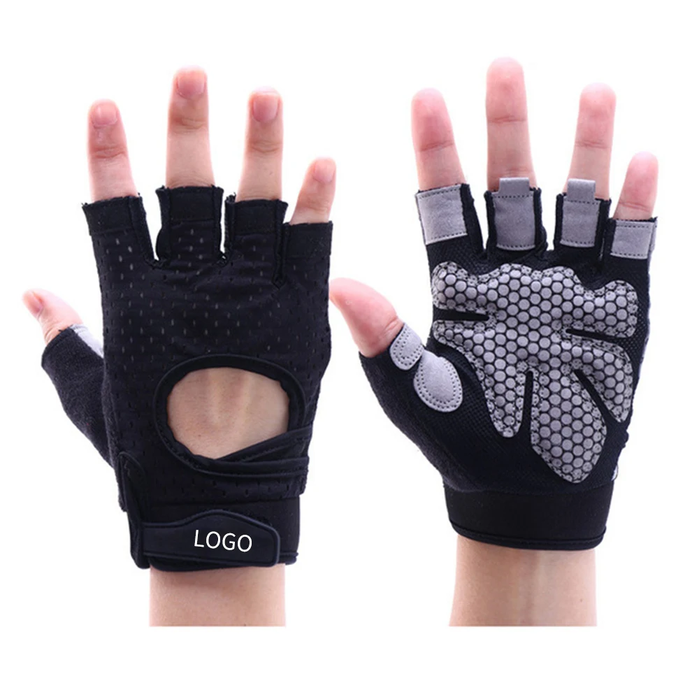 

Non Slip Compression Gloves Yoga Sarung Tangan Guantes Gym Gloves Sport Fitness Exercise Gloves Fingerless Mitten Knuckle Guard, Black pink red