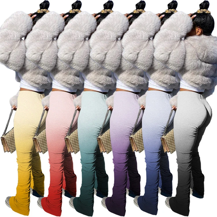 

Casual Pants With Gradient Tights Pencil Women'S Fashion Pants Trousers Women'S Spring Pants & Trousers, Picture color